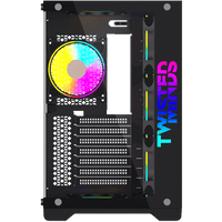 علبة ألعاب Twisted Minds Bullet-07 متوسطة الحجم من الزجاج المقوى - أسود TM1-BS