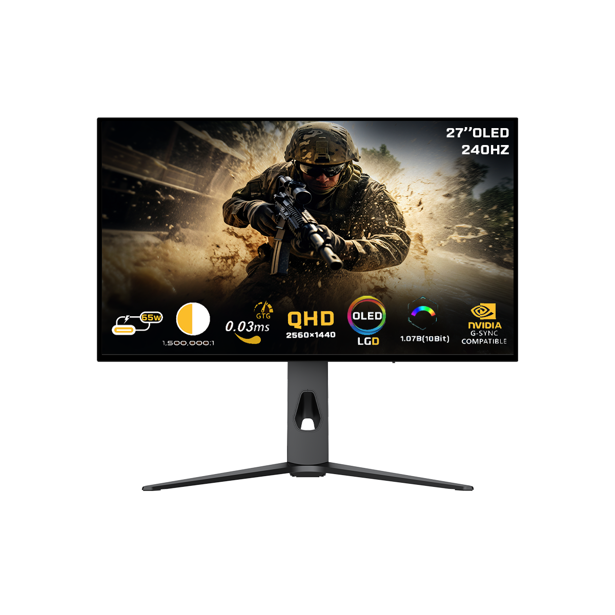 Twisted Minds 27" Prestige X Series OLED QHD 240HZ, IPS, 0.3 MS, HDMI 2.1 Gaming Monitor - TM27OLD2K240