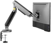 ذراع شاشة ألعاب فردي فاخر من تويستد مايندز بإضاءة RGB - رمادي - TM-54-C06-G