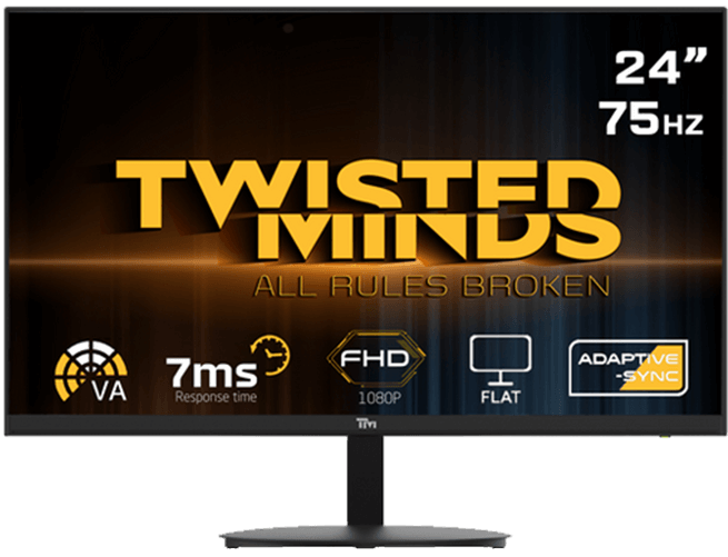 Twisted Minds 23.8" FHD 75Hz, VA,  HDMI 1.4 Gaming Monitor TM24DFA