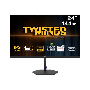TM ECO SERIES 24”, 144hz, 1MS, FHD, HDMI 2.1 & DP 1.4 Gaming Monitor  TM24FHD144IPS