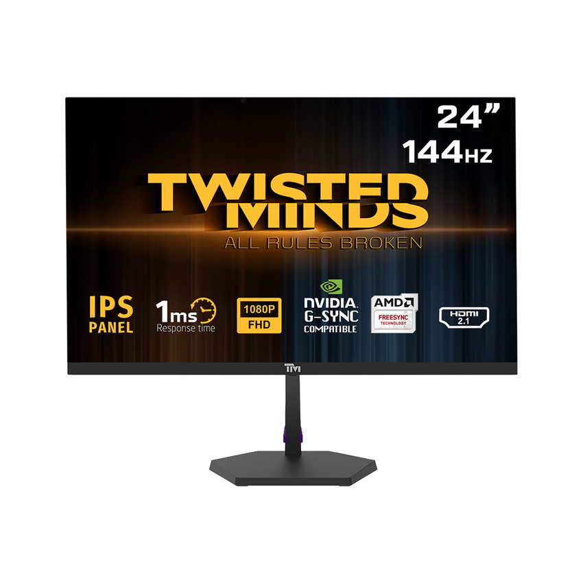 TM ECO SERIES 24”, 144hz, 1MS, FHD, HDMI 2.1 & DP 1.4 Gaming Monitor  TM24FHD144IPS