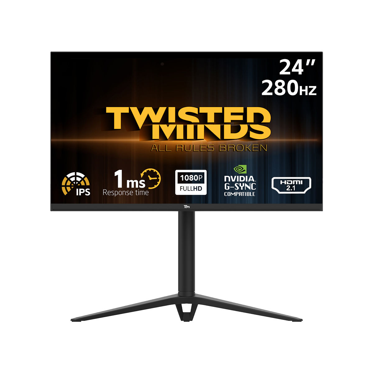 TwistedMinds 24” FHD, 280HZ, 1MS ,IPS HDMI 2.1 Gaming Monitor - TM24FHD280IPS
