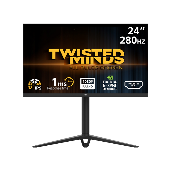 TwistedMinds 24” FHD, 280HZ, 1MS ,IPS HDMI 2.1 Gaming Monitor - TM24FHD280IPS