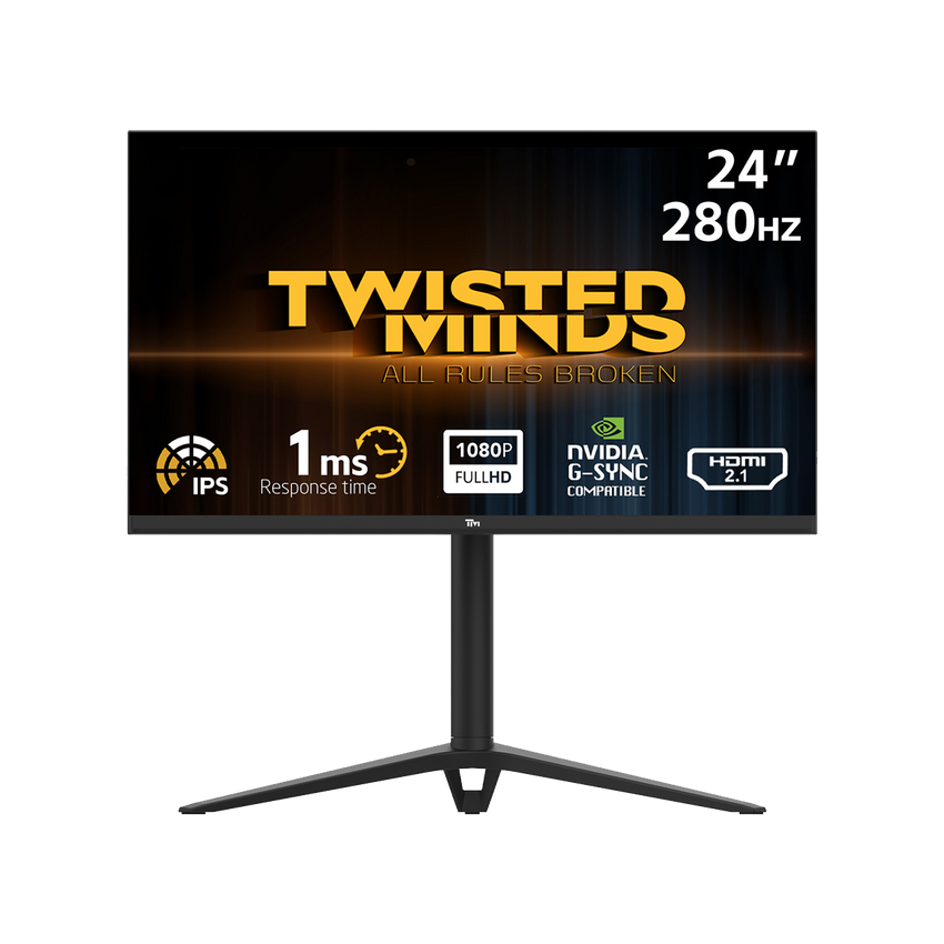 TwistedMinds 24” FHD, 280HZ, 1MS ,IPS HDMI 2.1 Gaming Monitor - TM24FHD280IPS