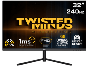 Twisted Minds 32 ,FHD ,240HZ ,VA, 1ms/HDR HDMI2.1 Gaming Monitor TM32FHD240VA