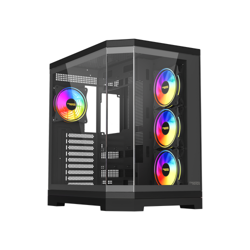 صندوق ألعاب Twisted Minds Vanguard - 04 Mid Tower - أسود – TM-P285-B