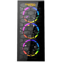 علبة ألعاب Twisted Minds Killstreak-03 متوسطة الحجم بزجاج مقوى - أسود TM188-11-G 