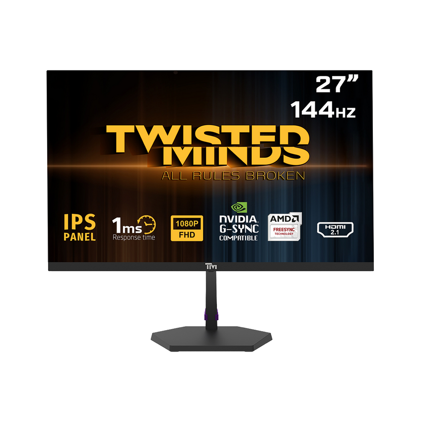 TM ECO SERIES 27”, 144hz, 1MS, FHD, HDMI 2.1 & DP 1.4 Gaming Monitor  TM27FHD144IPS