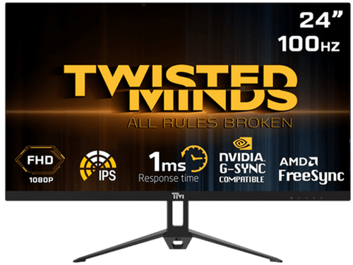 تويستد مايندز, شاشة الألعاب بحجم 24 بوصة, بدقة 100 هرتز, زمن الاستجابة 1