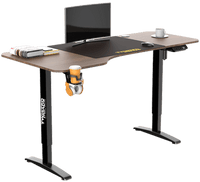 مكتب ألعاب على شكل حرف T من تويستد مايندز، قابل لتعديل الارتفاع كهربائياً - يسار TM-T-9085-L