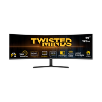 Twistedminds Eclipse Pro Series 49” WQHD (5120×1440),120Hz, 1ms, HDR10, HDMI 2.1, curved 1500R, Built-in dual speakers (2 × 3W) Gaming Monitor - TM49CDQHDVA