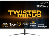 Twisted Minds FHD 27'', 165Hz, 1MS, HDMI 2.0 Gaming Monitor  TM27DFI