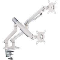 أذرع شاشة مزدوجة فاخرة رفيعة مزودة بنابض من تويستد مايندز - أبيض TM-49-C012-W