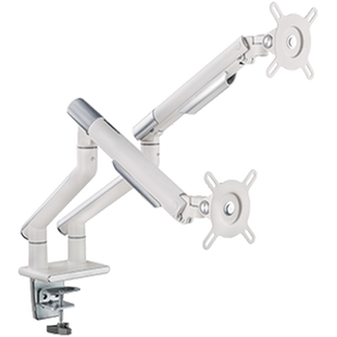 أذرع شاشة مزدوجة فاخرة رفيعة مزودة بنابض من تويستد مايندز - أبيض TM-49-C012-W