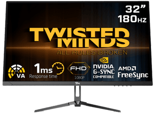 Twisted Minds 32inch, HDR ,FHD ,180Hz, VA, 1ms, HDMI2.0 Gaming Monitor TM32FHD180VA