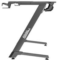 Twisted Minds Z Shaped Gaming Desk Carbon fiber texture TM-Z-1060-RGB