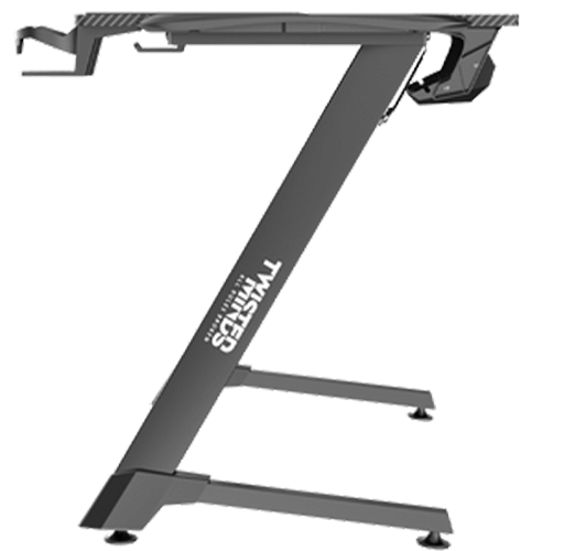 Twisted Minds Z Shaped Gaming Desk Carbon fiber texture TM-Z-1060-RGB