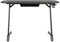 Twisted Minds Z Shaped Gaming Desk Carbon fiber texture TM-Z-1060-RGB