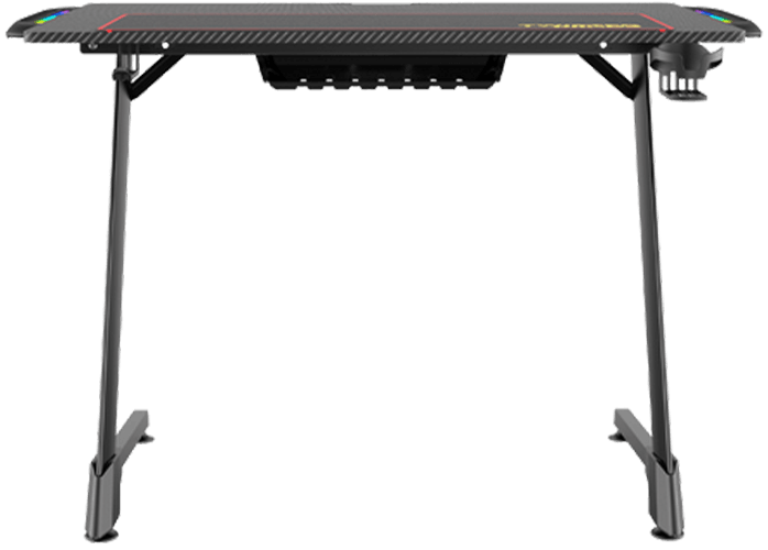 Twisted Minds Z Shaped Gaming Desk Carbon fiber texture TM-Z-1060-RGB