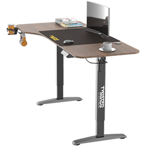 مكتب ألعاب على شكل حرف T من تويستد مايندز، قابل لتعديل الارتفاع كهربائياً - يسار TM-T-9085-L