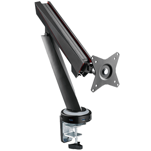 ذراع شاشة ألعاب احترافية من تويستد مايندز، مزود بنابض مساعد، بإضاءة RGB، موديل TM-39-C06U