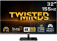 Twisted Minds UHD 32'', 155Hz, 1ms, HDMI 2.1 Gaming Monitor TM32FMDUI