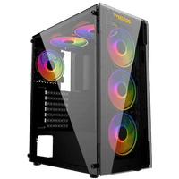 علبة ألعاب Twisted Minds Manic Shooter-03 متوسطة الحجم من الزجاج المقوى - أسود TM350-18