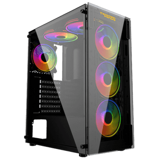 علبة ألعاب Twisted Minds Manic Shooter-03 متوسطة الحجم من الزجاج المقوى - أسود TM350-18