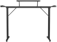 مكتب ألعاب مزدوج السطح على شكل حرف T من تويستد مايندز، مزود بإضاءة RGB، طراز TM-GD27-T-RGB