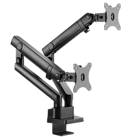 ذراع شاشة مزدوج رفيع مثبت على عمود، مزود بنابض مساعد، من تويستد مايندز TM-20-C012P