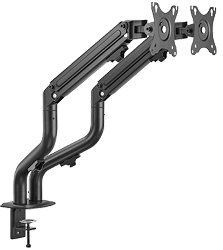 ذراع شاشة مزدوجة من تويستد مايندز، على شكل أنبوب، مزود بنابض موازنة، TM-71-C012 