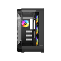 صندوق ألعاب Twisted Minds Vanguard - 04 Mid Tower - أسود – TM-P285-B