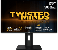 Twisted Minds FHD 24.5'', 360Hz, 0.5ms, HDMI 2.0 Gaming Monitor TM25BFI
