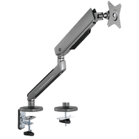 ذراع شاشة ألعاب فردي فاخر من تويستد مايندز بإضاءة RGB - رمادي - TM-54-C06-G