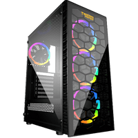 علبة ألعاب Twisted Minds Killstreak-03 متوسطة الحجم بزجاج مقوى - أسود TM188-11-G 