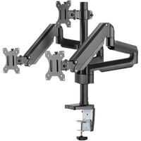 ذراع شاشة ثلاثي من الألومنيوم النحيف ذو زنبرك ميكانيكي ومنفذ USB من تويستد مايندز TM-26-C018UP