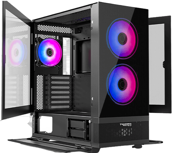 علبة ألعاب Twisted Minds Minimalist -04 متوسطة الحجم - أسود TM-X5-B