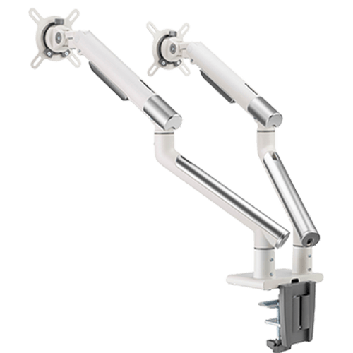 أذرع شاشة مزدوجة فاخرة رفيعة مزودة بنابض من تويستد مايندز - رمادي TM-49-C012-G