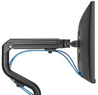 ذراع شاشة مزدوجة من تويستد مايندز، على شكل أنبوب، مزود بنابض موازنة، TM-71-C012 