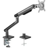 ذراع شاشة مفردة فاخرة من تويستد مايندز، رفيعة، مزودة بنابض مساعد - رمادي TM-49-C06-G