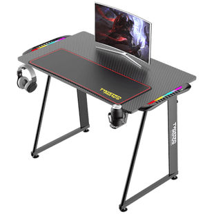 مكتب ألعاب Twisted Minds على شكل حرف A، بنسيج ألياف الكربون TM-A-1060-RGB