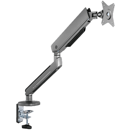 ذراع شاشة ألعاب فردي فاخر من تويستد مايندز بإضاءة RGB - رمادي - TM-54-C06-G