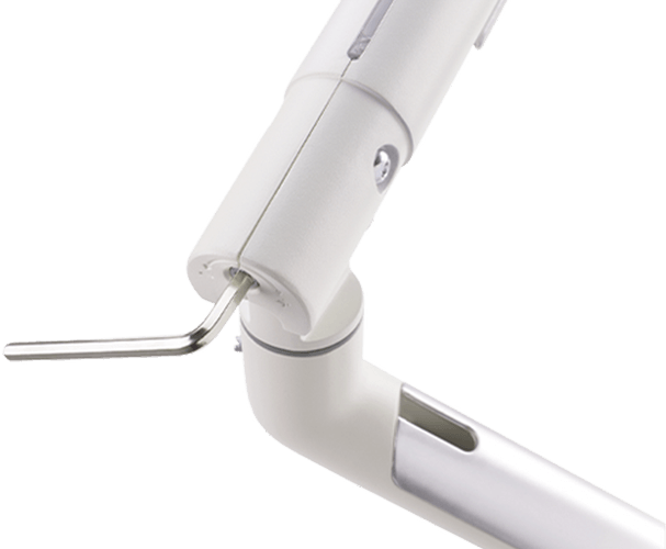 Twisted Minds Single Monitor Premium Silm Spring Assisted Monitor Arm - White TM-49-C06-W