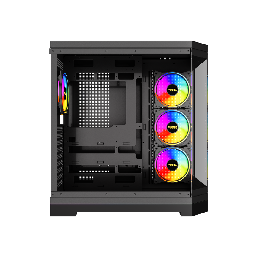 صندوق ألعاب Twisted Minds Vanguard - 04 Mid Tower - أسود – TM-P285-B