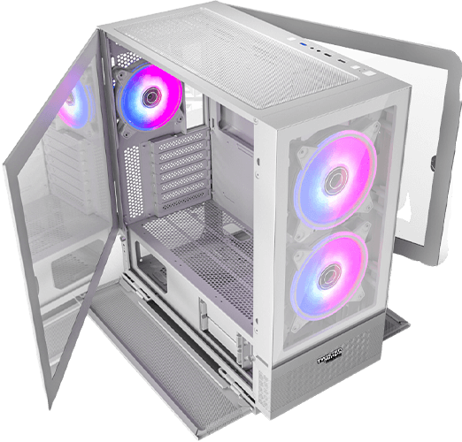 علبة ألعاب Twisted Minds Minimalist -04 متوسطة الحجم - أبيض TM-X5-W