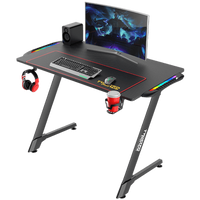 Twisted Minds Z Shaped Gaming Desk Carbon fiber texture TM-Z-1060-RGB