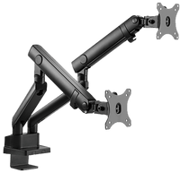 ذراع شاشة مزدوج رفيع مثبت على عمود، مزود بنابض مساعد، من تويستد مايندز TM-20-C012P