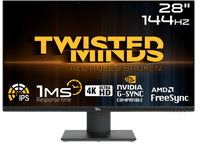 Twisted Minds Elite Series UHD 28'', 144Hz, 1ms, IPS, Gaming Monitor TM28EUI