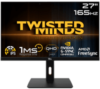 Twisted Minds QHD 27'', 165Hz, 1ms, HDMI Gaming Monitor TM272QE